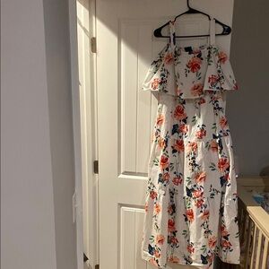 Floral Halter Maxi Dress